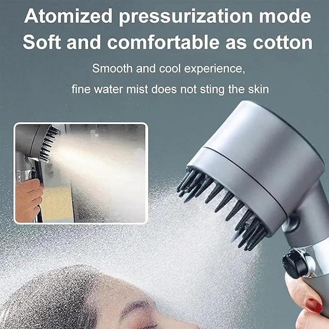 3-Mode High-Pressure Shower Head with Filter