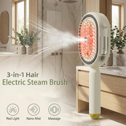 Steam Brush | Rechargeable Detangling Tool with Oil