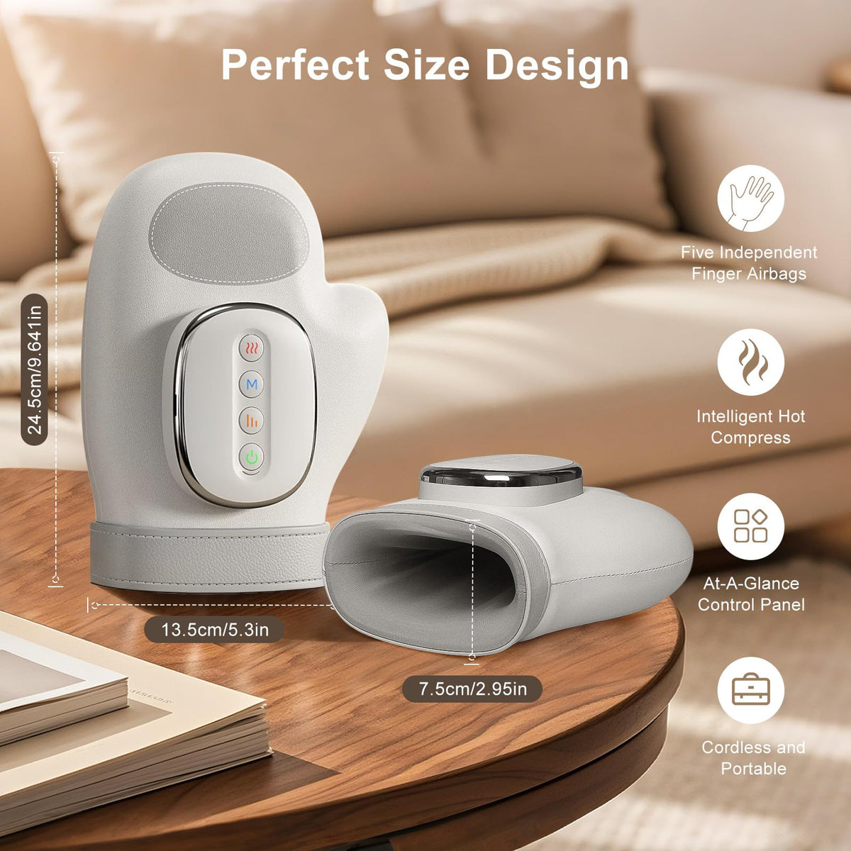Hand Massager with Heat & Air Compression – 13 Airbag Massage