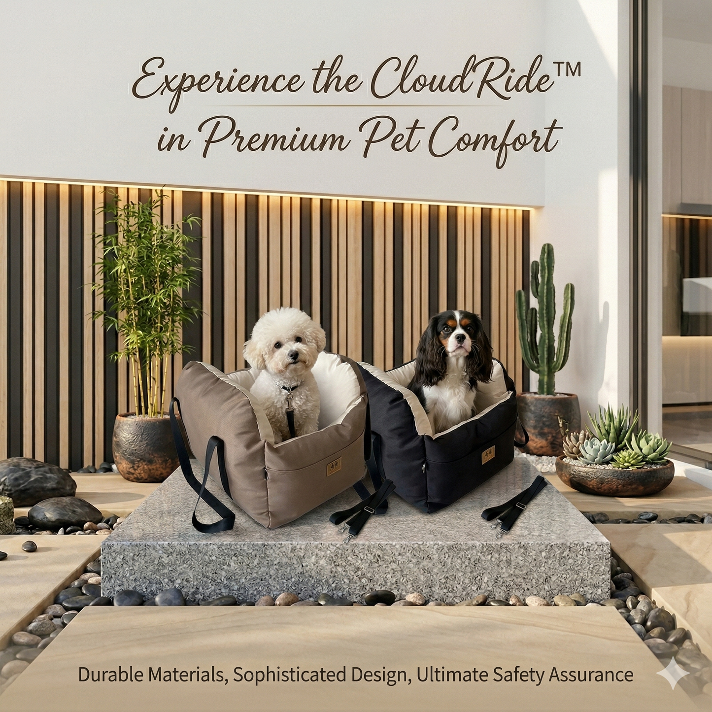 Luxury Down-Fabric Pet Car Seat
