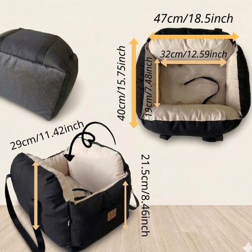 Luxury Down-Fabric Pet Car Seat