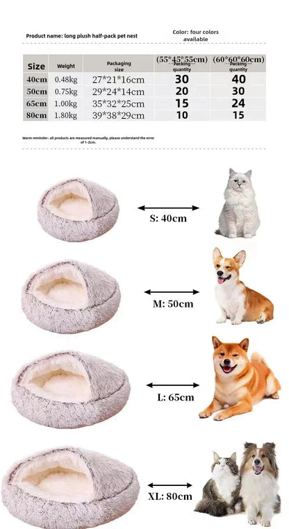 Calming Plush Dog Bed