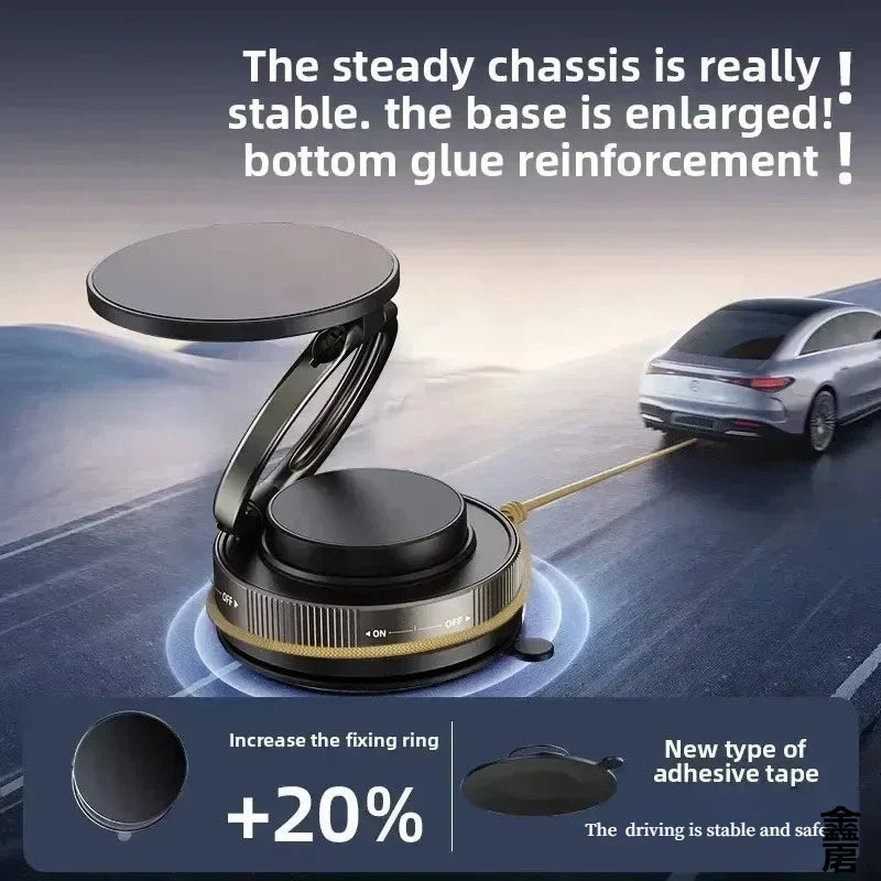 Vacuum Suction Magnetic Phone Mount