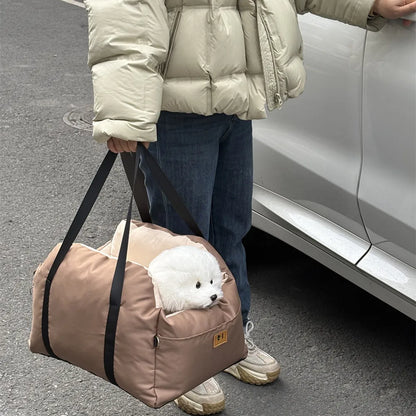 Luxury Down-Fabric Pet Car Seat