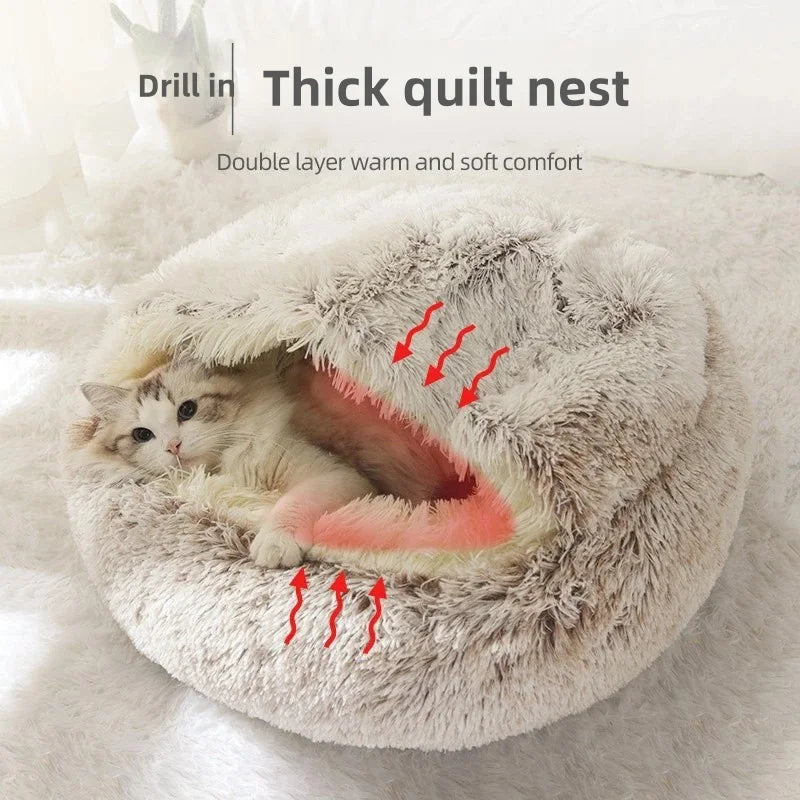 Calming Plush Dog Bed