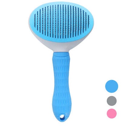 One-Click Self-Cleaning Grooming Brush