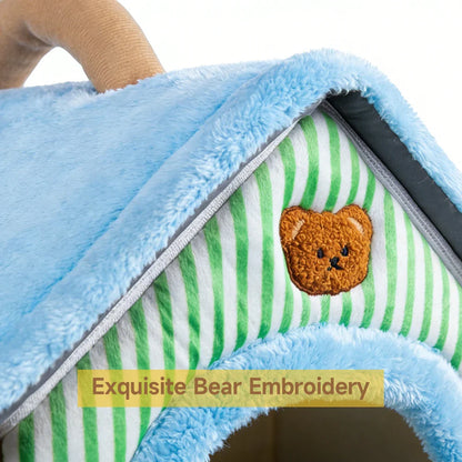 Foldable Pet Cave Bed