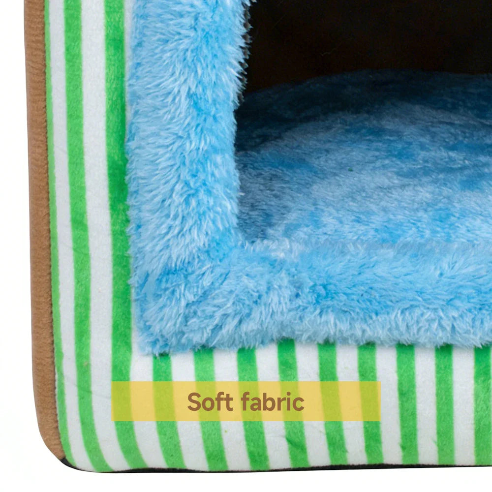 Foldable Pet Cave Bed