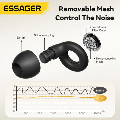 ESSAGER Noise Cancelling Ear Plugs for Sleeping