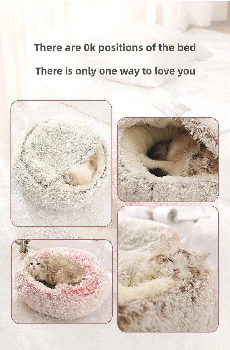Calming Plush Dog Bed