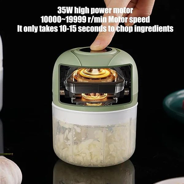 Electric Garlic Chopper – 35W High-Power Mini Chopper