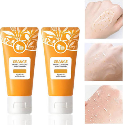 Orange Exfoliating Gel – Collagen-Infused Facial & Body Scrub